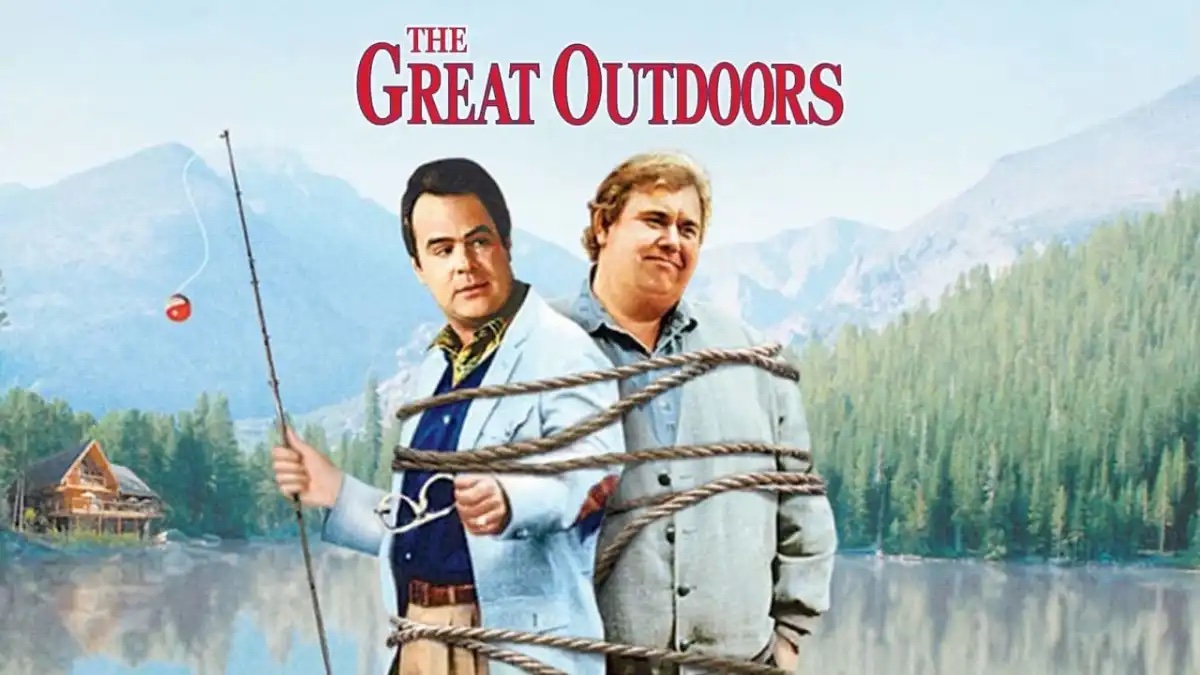 The Great Outdoors Movie poster with text The Great Oudoors